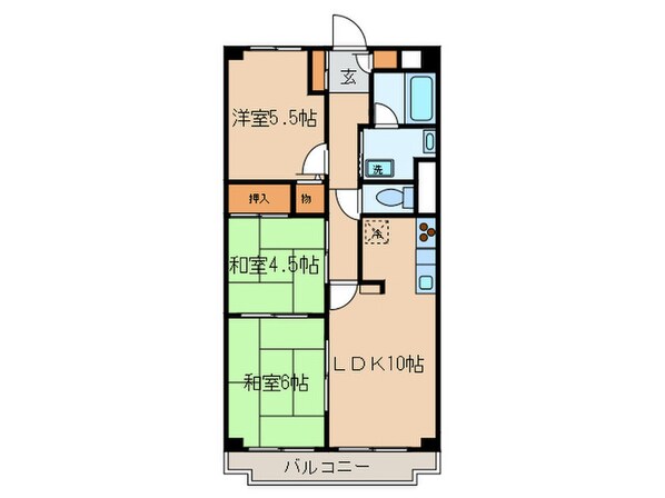 ヒルトップ藤ヶ丘の物件間取画像